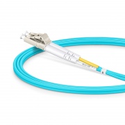 1m (3ft) Cavo Patch in Fibra, LC UPC a LC UPC, Duplex, 2 Fibre, Multimodale (OM3), Riser (OFNR), 2.0mm, Tampone Stretto, Acqua Questa immagine riguarda OM3LCDX.