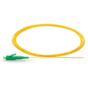 2m (7ft) Fiber Pigtail, LC APC to Unterminated, Simplex, OS2 Single Mode, PVC (Unrated), 0.9mm, Yellow This picture is about FSSM-LCA-FP-2M-PVC.