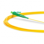 2m (7ft) Fiber Pigtail, LC APC to Unterminated, Simplex, OS2 Single Mode, PVC (Unrated), 0.9mm, Yellow This picture is about FSSM-LCA-FP-2M-PVC.