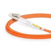 2m (7ft) Fiber Patch Cable, 2 Fibers, LC UPC Duplex to LC UPC Duplex, Multimode (OM2), Riser (OFNR), 2.0mm, Tight-Buffered, Orange This picture is about OM2LCDX.