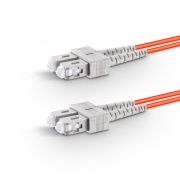 2m (7ft) Fiber Patch Cable, 2 Fibers, SC UPC Duplex to SC UPC Duplex, Multimode (OM2), Riser (OFNR), 2.0mm, Tight-Buffered, Orange This picture is about OM2SCDX.