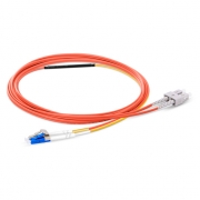 1m (3ft) LC to SC OM2 Mode Conditioning Riser (OFNR) Fiber Optic Patch Cable This picture is about MC-LCE-SC-OM2-1M.