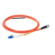 1m (3ft) LC to ST OM2 Mode Conditioning Riser (OFNR) Fiber Optic Patch Cable This picture is about MC-LCE-ST-OM2-1M.