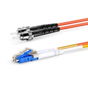 1m (3ft) LC to ST OM2 Mode Conditioning Riser (OFNR) Fiber Optic Patch Cable This picture is about MC-LCE-ST-OM2-1M.