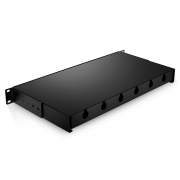 Montaje en rack deslizable de 1U gabinete de fibra LGX descargado, admite hasta 3 casetes LGX Esta imagen trata sobre .