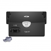 FHD® MTP®-LC Kassette, OM4 Multimode, Typ AF, 12 Fasern, MTP®-12 (Stecker) zu 6 x LC Duplex (Aqua), 0,35dB Max. Dieses Bild handelt von FHD-1MTP6LCDOM4AF.