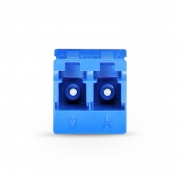 Adaptador/Coplador de Fibra Óptica LC/UPC a LC/UPC dúplex de modo único sin brida, 10 unidades/paquete Esta imagen trata sobre AD-LC-LC-SMS-DX-FS.