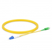 2m (7ft) Fiber Patch Cable, 1 Fiber, LC UPC Simplex to SC APC Simplex, Single Mode (OS2), Riser (OFNR), 2.0mm, Tight-Buffered, Yellow, 10pcs/pack This picture is about SMLCSCSX-10PK.