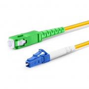 2m (7ft) Fiber Patch Cable, 1 Fiber, LC UPC Simplex to SC APC Simplex, Single Mode (OS2), Riser (OFNR), 2.0mm, Tight-Buffered, Yellow, 10pcs/pack This picture is about SMLCSCSX-10PK.