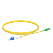 1m (3ft) Fiber Patch Cable, 1 Fiber, LC UPC Simplex to SC APC Simplex, Single Mode (OS2), Riser (OFNR), 2.0mm, Tight-Buffered, Yellow, 10pcs/pack This picture is about SMLCSCSX-10PK.