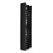 Organizador vertical en plástico para cables de doble cara 45U de 4.9" de ancho, (2) secciones de 22.5U con cubierta Esta imagen trata sobre CMV-DFD45U5W.