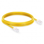 16ft (4.9m) Cat5e Non-booted Unshielded (UTP) PVC Ethernet Network Patch Cable, Yellow This picture is about C5EUTPNBPVC.