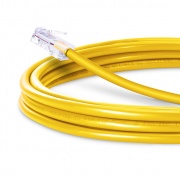 16ft (4.9m) Cat5e Non-booted Unshielded (UTP) PVC Ethernet Network Patch Cable, Yellow This picture is about C5EUTPNBPVC.