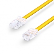 16ft (4.9m) Cat5e Non-booted Unshielded (UTP) PVC Ethernet Network Patch Cable, Yellow This picture is about C5EUTPNBPVC.