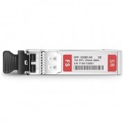 Dell Networking 331-5311 Compatible 10GBASE-SR SFP+ 850nm 300m DOM Duplex LC/UPC MMF Optical Transceiver Module This picture is about SFP-10GSR-85.