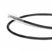 1ft (0.3m) Cat5e Snagless Unshielded (UTP) PVC CM Ethernet Patch Cable, Black This picture is about C5EUTPSGPVC.