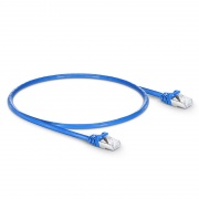 Cat6a Patchkabel, Snagless Abgeschirmtes SFTP RJ45 LAN Kabel, PVC CMX, Blau, 0,3m (1ft) Dieses Bild handelt von C6ASFTPSGPVC.