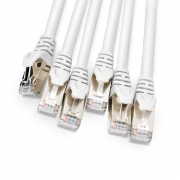 3m(10ft) 両端6プラグ Cat6aシールド付き(SFTP) 事前終端銅製トランクケーブル(PVC CMR) この写真はC6ASFTP6PPに関するものです。