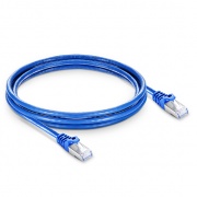 16ft (4.9m) Cable de red Ethernet Cat6a 26AWG Snagless blindado (S/FTP) PVC CM, Azul Esta imagen trata sobre C6ASFTPSGPVC.