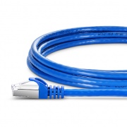 16ft (4.9m) Cable de red Ethernet Cat6a 26AWG Snagless blindado (S/FTP) PVC CM, Azul Esta imagen trata sobre C6ASFTPSGPVC.