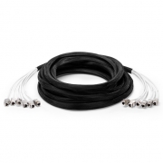 3m(10ft) 両端6ジャック Cat6aシールド付き(SFTP) 事前終端銅製トランクケーブル(PVC CMR) この写真はC6ASFTP6JJに関するものです。