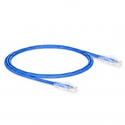 1.2m Cat6六類網絡跳線 24AWG 無卡扣 非屏蔽(UTP) PVC CM,藍色 這張圖片是關於C6UTPSGPVC.