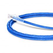 2.4m Cat6六類網絡跳線 24AWG 無卡扣 非屏蔽(UTP) PVC CM,藍色 這張圖片是關於C6UTPSGPVC.