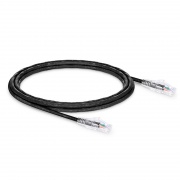 3.7m Cat6六類網絡跳線 24AWG 無卡扣 非屏蔽(UTP) PVC CM,黑色 這張圖片是關於C6UTPSGPVC.