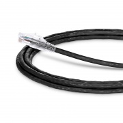 3.7m Cat6六類網絡跳線 24AWG 無卡扣 非屏蔽(UTP) PVC CM,黑色 這張圖片是關於C6UTPSGPVC.