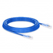 10.7m Cat6六類網絡跳線 24AWG 無卡扣 非屏蔽(UTP) PVC CM,藍色 這張圖片是關於C6UTPSGPVC.