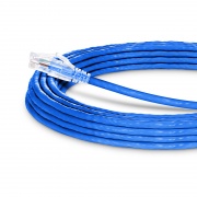 10.7m Cat6六類網絡跳線 24AWG 無卡扣 非屏蔽(UTP) PVC CM,藍色 這張圖片是關於C6UTPSGPVC.