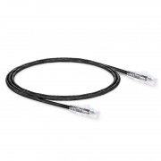 0.9m Cat6六類網絡跳線 24AWG 無卡扣 非屏蔽(UTP) PVC CM,黑色 這張圖片是關於C6UTPSGPVC.