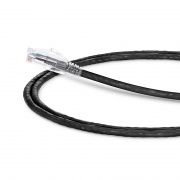 0.9m Cat6六類網絡跳線 24AWG 無卡扣 非屏蔽(UTP) PVC CM,黑色 這張圖片是關於C6UTPSGPVC.