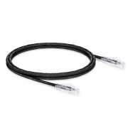 1.8m Cat6六類網絡跳線 24AWG 無卡扣 非屏蔽(UTP) PVC CM,黑色 這張圖片是關於C6UTPSGPVC.