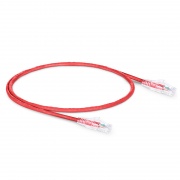 0.3m Cat6六類網絡跳線 24AWG 無卡扣 非屏蔽(UTP) PVC CM,紅色 這張圖片是關於C6UTPSGPVC.