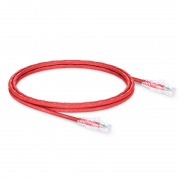 1.5m Cat6六類網絡跳線 24AWG 無卡扣 非屏蔽(UTP) PVC CM,紅色 這張圖片是關於C6UTPSGPVC.