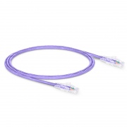 0.9m Cat6六類網絡跳線 24AWG 無卡扣 非屏蔽(UTP) PVC CM,紫色 這張圖片是關於C6UTPSGPVC.