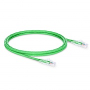 1.8m Cat6六類網絡跳線 24AWG 無卡扣 非屏蔽(UTP) PVC CM,綠色 這張圖片是關於C6UTPSGPVC.