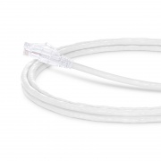 1.8m Cat6六類網絡跳線 24AWG 無卡扣 非屏蔽(UTP) PVC CM,白色 這張圖片是關於C6UTPSGPVC.