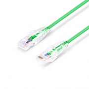 16ft (4.9m) Cat6 28AWG Snagless Unshielded (UTP) PVC CM Slim Ethernet Network Patch Cable, Green This picture is about C6UTPSGSPVC.