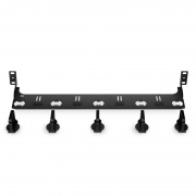 FHD™高密度1Uラックマウントブランクエンクロージャー(未搭載)、着脱式ケーブルマネジメントレースパネル&バー、最大4枚のFHD™光ファイバパネル搭載可能、144芯(LC) この写真はFHD-FPP5DRLに関するものです。