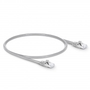 1ft (0.3m) Cat6a 26AWG Snagless Shielded (S/FTP) PVC CM Ethernet Network Patch Cable, Gray This picture is about C6ASFTPSGPVC.
