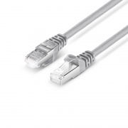 1ft (0.3m) Cat6a 26AWG Snagless Shielded (S/FTP) PVC CM Ethernet Network Patch Cable, Gray This picture is about C6ASFTPSGPVC.