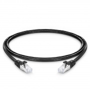 3ft (0.9m) Cat6a 26AWG Snagless Shielded (S/FTP) PVC CM Ethernet Network Patch Cable, Black, 10Pcs/pack This picture is about C6ASFTPSGPVC-10PK.