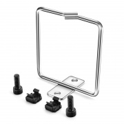 Organizador de cables vertical con un solo anillo en D 1U de 3", con tornillos y tuercas modelo M6, 10 pzas./paquete Esta imagen trata sobre CMV-SD1U3W.