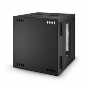 12U GV600-Series 19" 4-Rails Wall Mount Cabinet with Vented Front Door, Hinged Back This picture is about FS-WMCV-12U.
