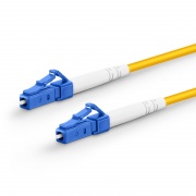 Customized Length Fiber Patch Cable, 1 Fiber, LC UPC Simplex to LC UPC Simplex, Single Mode (OS2), LSZH, 2.0mm, Tight-Buffered, Yellow This picture is about SMLCSX.
