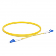 Customized Length Fiber Patch Cable, 1 Fiber, LC UPC Simplex to LC UPC Simplex, Single Mode (OS2), LSZH, 2.0mm, Tight-Buffered, Yellow This picture is about SMLCSX.