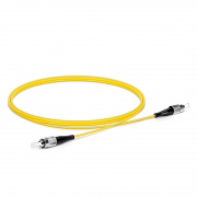 Customized Length Fiber Patch Cable, 1 Fiber, FC UPC Simplex to FC UPC Simplex, Single Mode (OS2), Riser (OFNR), 2.0mm, Tight-Buffered, Yellow This picture is about SMFCSX.