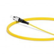 Customized Length Fiber Patch Cable, 1 Fiber, FC UPC Simplex to FC UPC Simplex, Single Mode (OS2), Riser (OFNR), 2.0mm, Tight-Buffered, Yellow This picture is about SMFCSX.